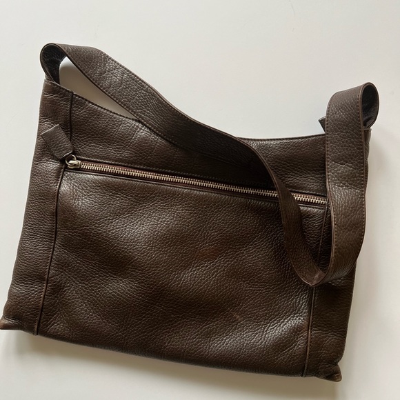 Gently used 100% leather The Sak dark brown purse. - Picture 2 of 3